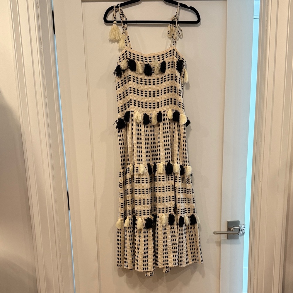 Tessora Lola Tassel Midi Dress, Size Small - Picture 5 of 12